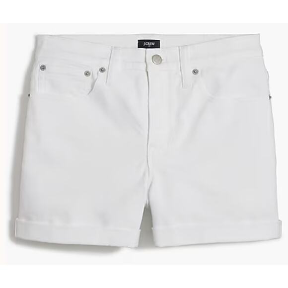 J.Crew Factory | NWT Classic White Denim Short For Women | Sz 24 - Picture 1 of 8